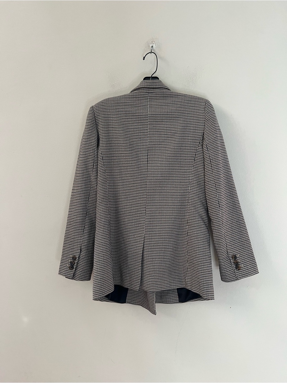 Mango Brown Houndstooth Tailored Blazer - Picture 12 of 14